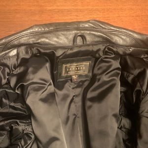 Full length leather jacket